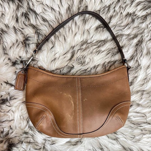 Coach Bags Coach Vintage Small Brown Leather Soho Hobo Shoulder Bag